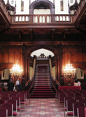 Staircase and balcony